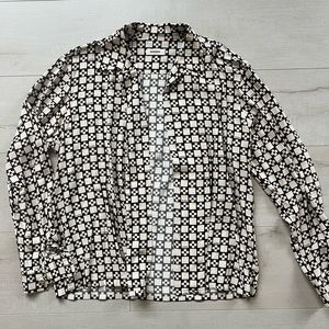 Sandro Silk Button Down/Overshirt